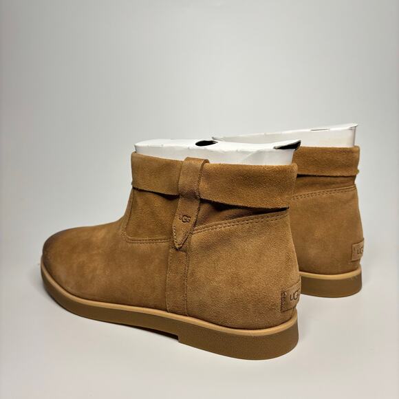 UGG Women's Josefene Cuff Suede Boots in Chestnut - Picture 3 of 9